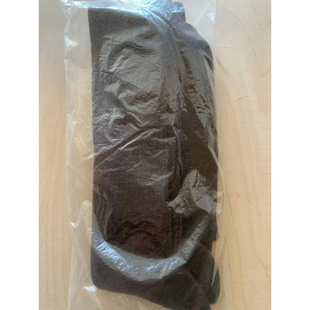 Vintage Wards Mens Socks NIP Dress Over Calf Chocolate Brown Sealed